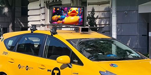 Double-Sided Taxi Top LED Digital Screen