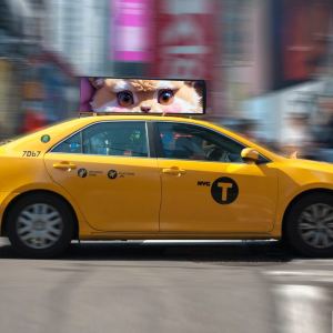 Double-Sided Taxi Top LED Digital Screen