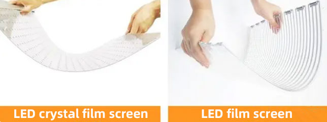 Transparent LED flexible screen turns ordinary glass into a large screen in seconds