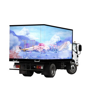 Customized Outdoor Mobile Truck Vehicle Trailer Advertising Visual Full Color Led Display Video Screens