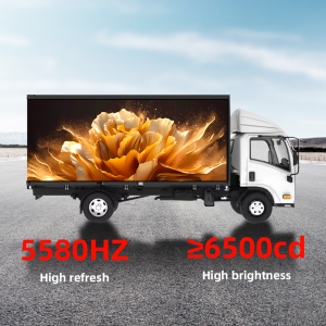 Customized Outdoor Mobile Truck Vehicle Trailer Advertising Visual Full Color Led Display Video Screens