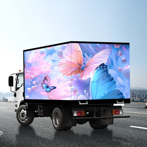 Customized Outdoor Mobile Truck Vehicle Trailer Advertising Visual Full Color Led Display Video Screens